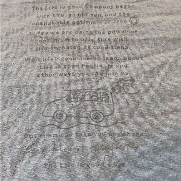 Life is good t shirt - Picture 4 of 5